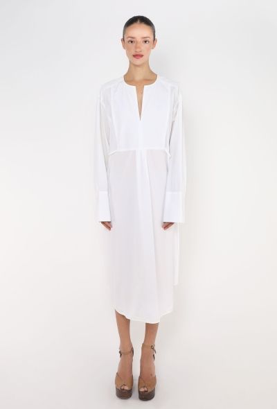 Toteme 2021 Cotton Bib Shirt Dress - 1