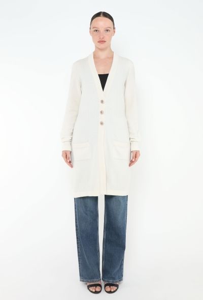 Chanel Cashmere Filigree 'CC' Cardigan - 2