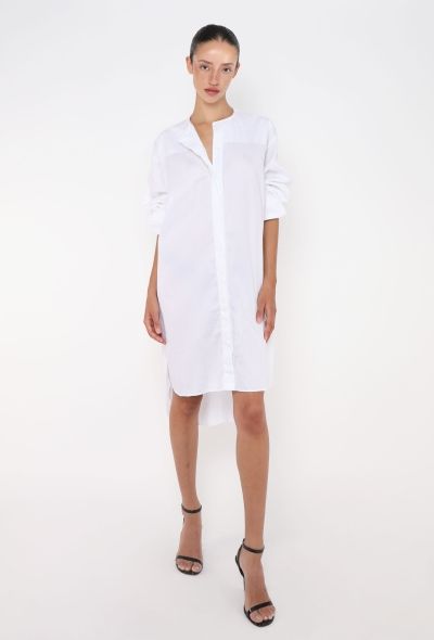 Céline Contrast Stitch Cotton Tunic - 2