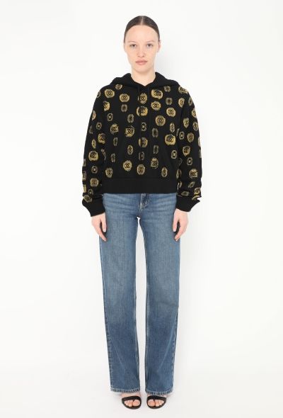 Chanel 2021 Cashmere 'CC' Emblem Hoodie - 2