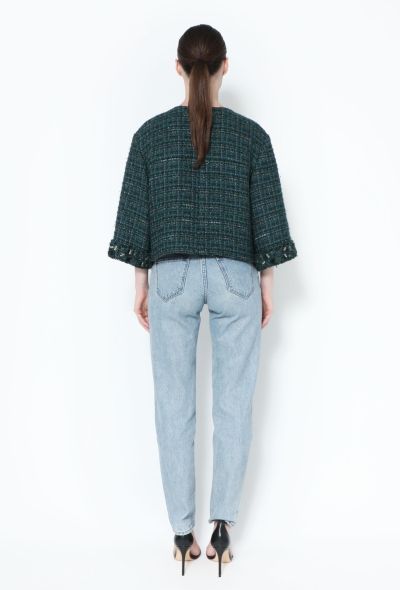 Chanel Lamé Tweed Jacket - 2