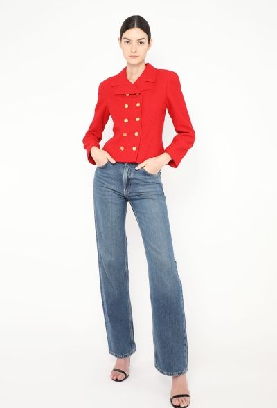 Chanel 1998 Tweed Clover Blazer - 2