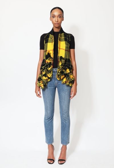 Comme des Garçons F/W 2000 Plaid Frayed Chainlink Vest - 1