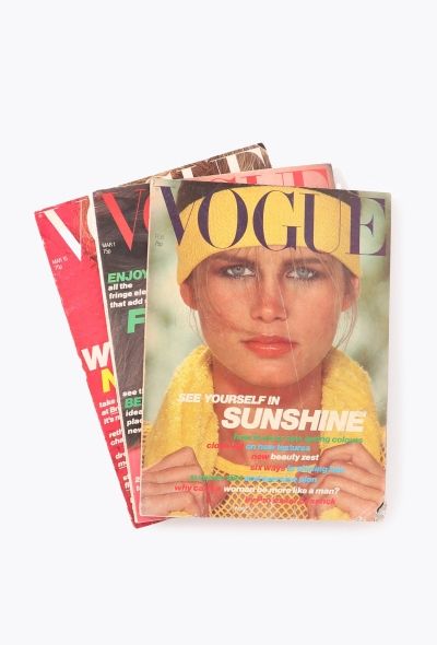 VOGUE UK 1978 Spring Issue Trio - 1