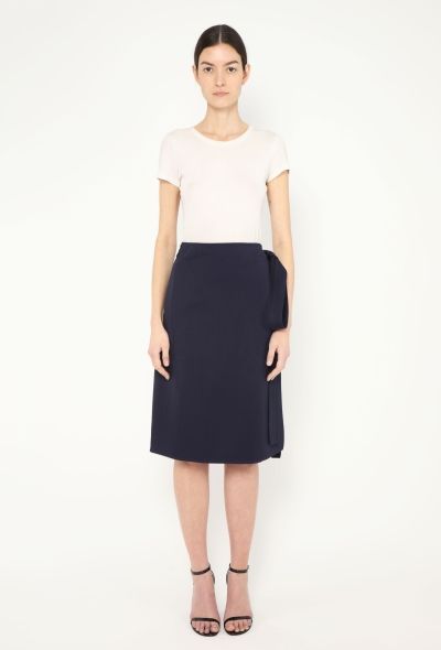 Céline F/W 2014 Belted Twill Wrap Skirt - 1
