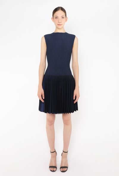 Alaïa Micro Pleated Skater Dress - 1
