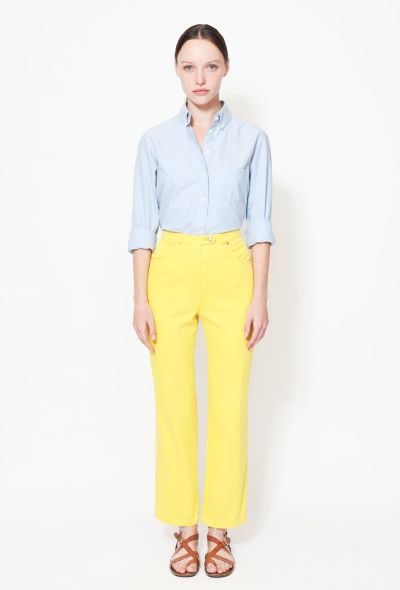 Céline Vintage High-Waisted Denim Trousers - 1
