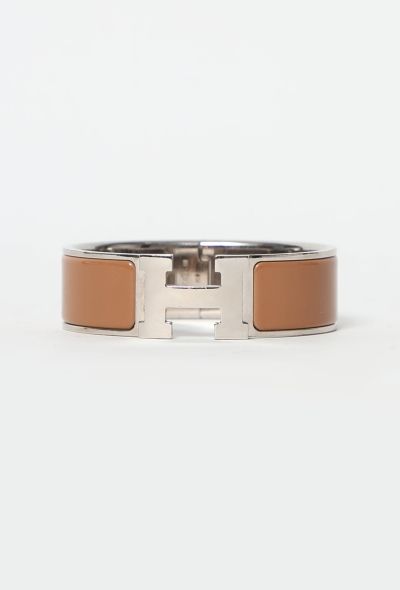 Hermès Clic Clac 'H' Bracelet Light Brown - 1