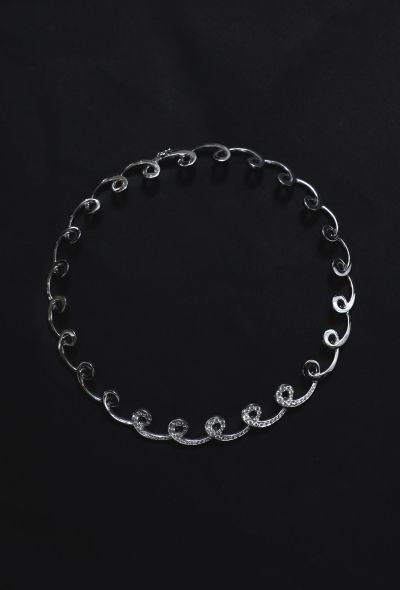 Vintage Fine Jewelry Mathon 18K Gold and Diamond Necklace - 1