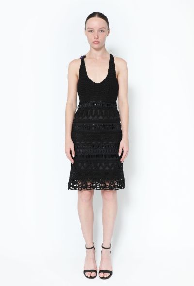Prada S/S 2005 Embellished Crochet Dress - 1