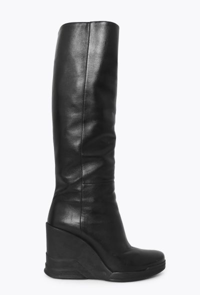 Prada F/W 2014 Knee-High Wedge Boots - 1