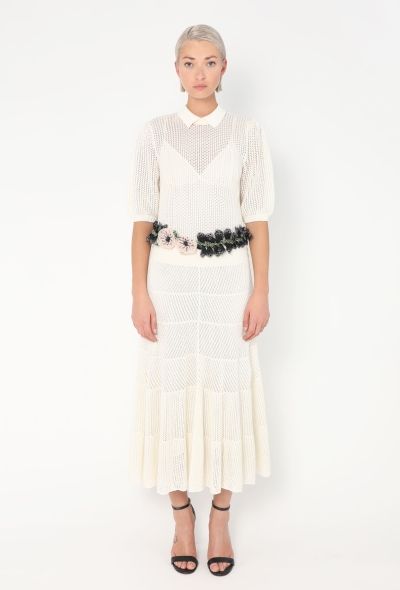 Valentino Resort 2015 Belted Pointelle Dress - 1