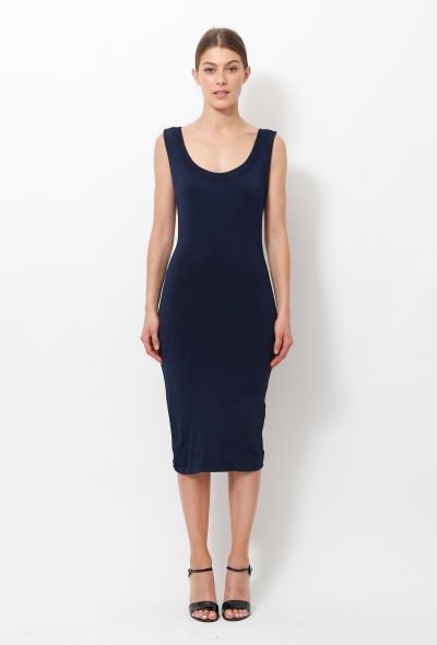 Alaïa Navy Stretch Dress - 1