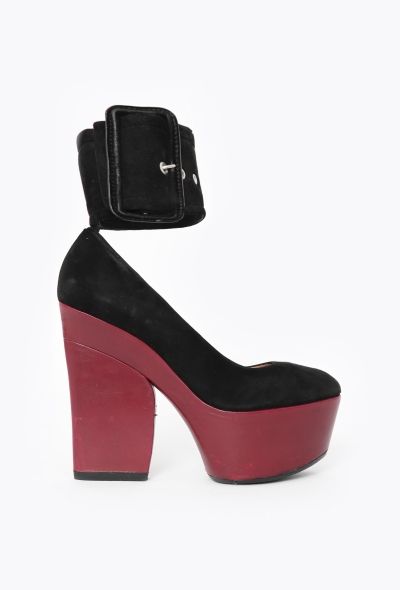 Céline S/S 2012 Suede Platform Heels - 1