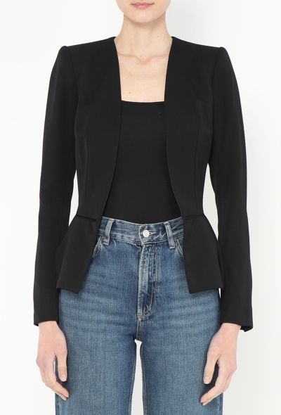 Saint Laurent Peplum Smoking Blazer - 1