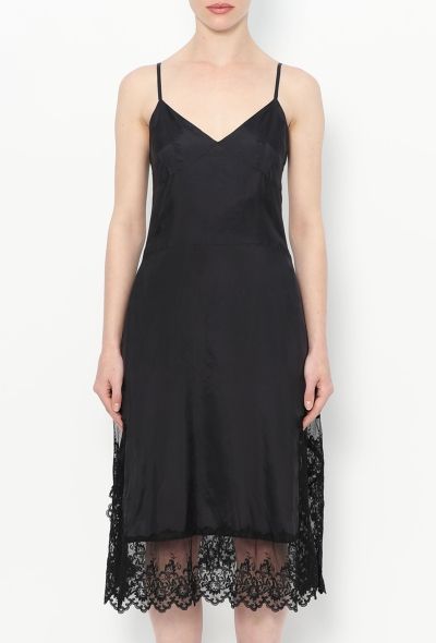 Comme des Garçons F/W 2001 Charmeuse Lace Slip Dress - 1
