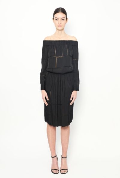 Stella McCartney Stella McCartney Off-Shoulder Silk Dress - 2