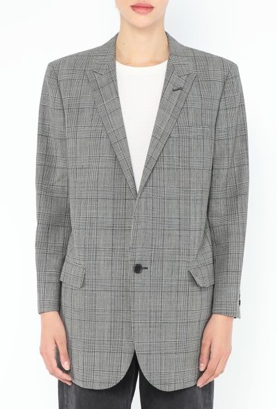 Saint Laurent 2014 Oversized Plaid Blazer - 1