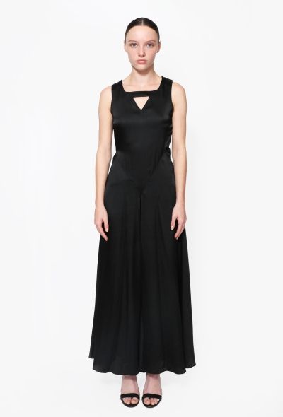 '70s Flared Silk Jumpsuit - 1