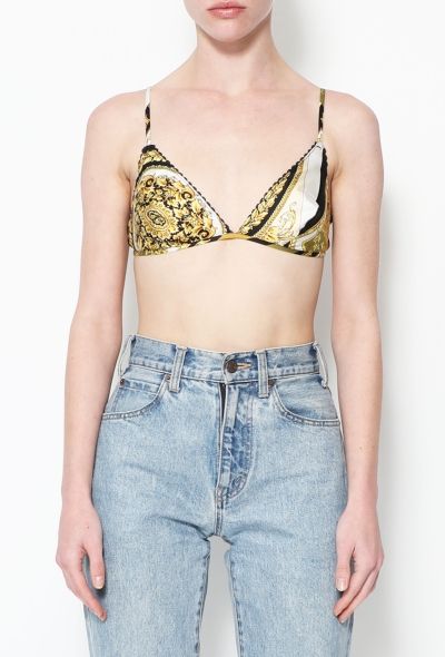 Gianni Versace 2020 Baroque Silk Bralette - 1