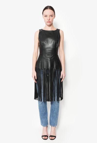 Jean Paul Gaultier 1985 Fringe Leather Tunic - 2