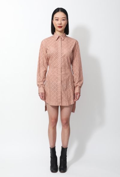 Alaïa S/S 2012 Eyelet Shirt Dress - 1