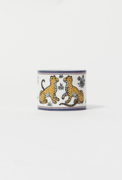 Hermès Vintage "Les Leopards" Napkin Ring - 1
