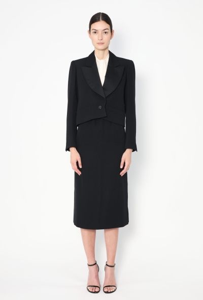 Saint Laurent Vintage Notched Smoking Ensemble - 1