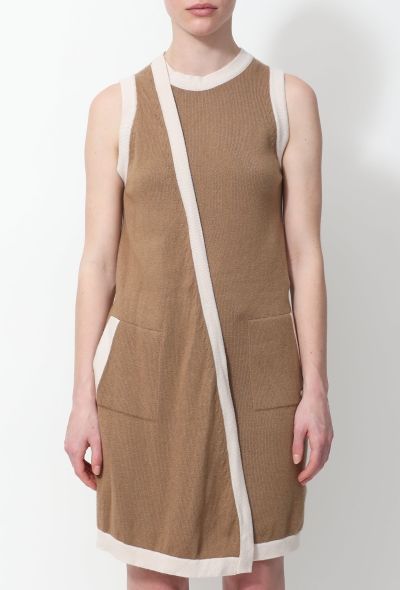 Chanel Bicolor Cashmere Draped Dress - 2
