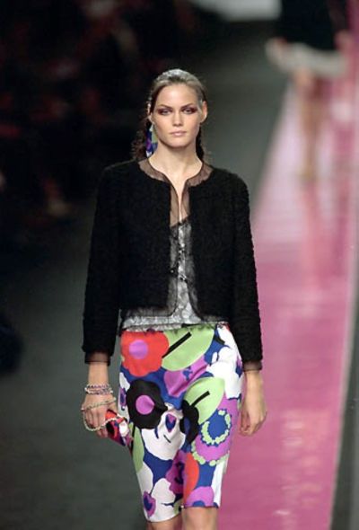 Chanel S/S 2000 Floral Print 'CC'  Dress - 2