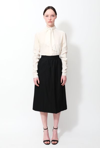 Saint Laurent 70s High-Waisted Wool Skirt - 1