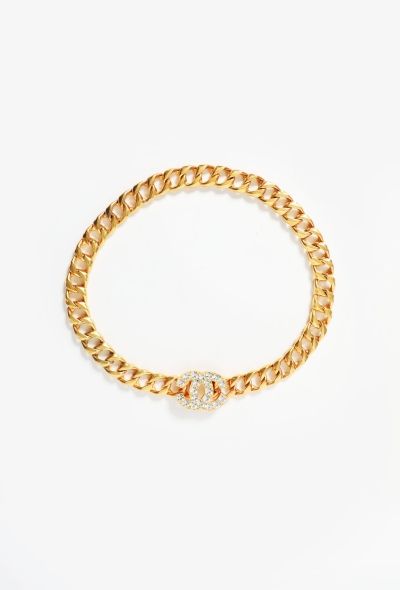 Chanel S/S 1995 Embellished 'CC' Chainlink Belt - 2