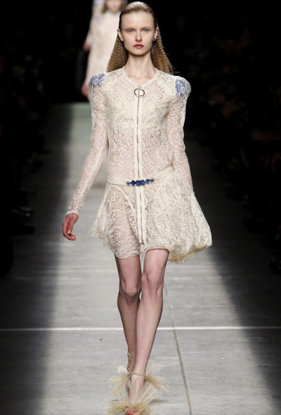 Givenchy F/W 2009 Embellished Lace Balloon Dress - 2