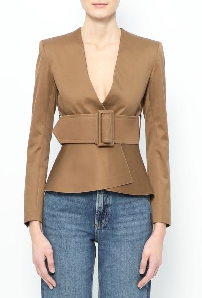 Céline S/S 2012 Belted Peplum Jacket - 1