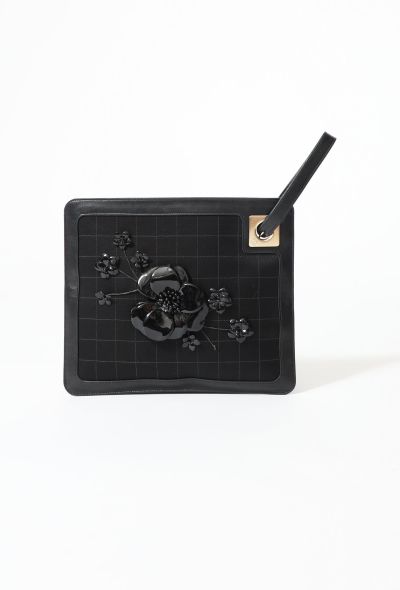 Chanel Camelia Satin Clutch - 1