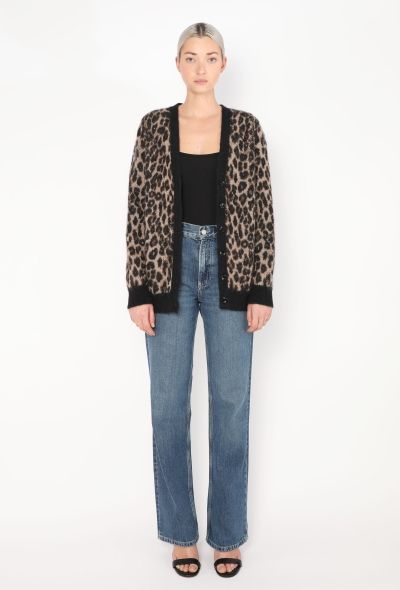 Céline 2021 Leopard Mohair Cardigan - 2