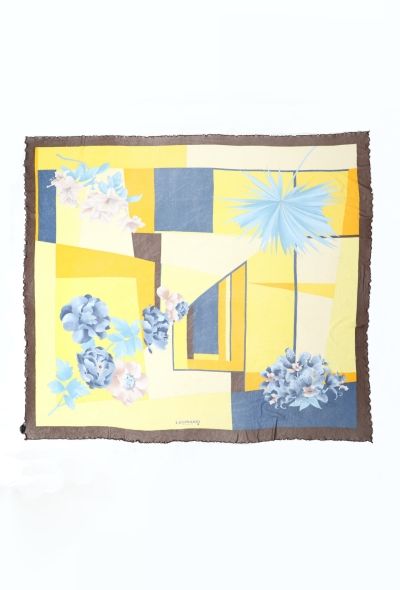 Leonard Floral & Geometric Print Scarf - 1