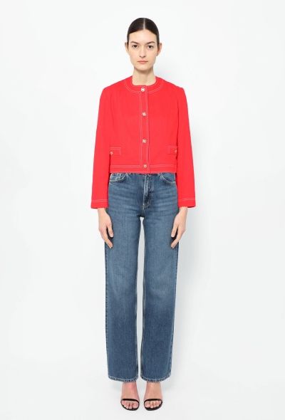 Céline Vintage Denim Triomphe Jacket - 2