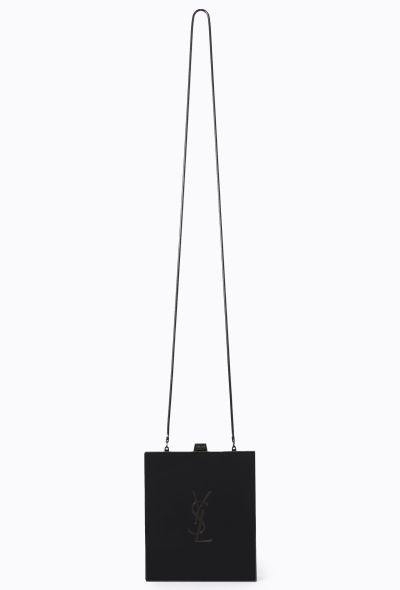 Saint Laurent Black Tuxedo Box Clutch - 2