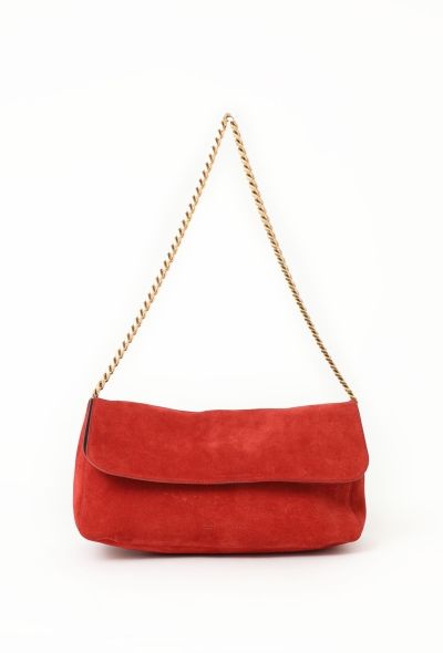 Céline Suede Gourmette Flap Bag - 1