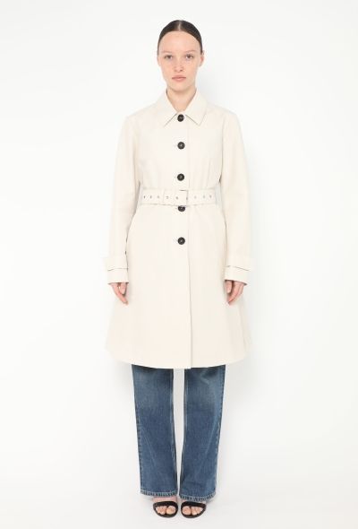 Prada Flared Belted Mackintosh Trench - 1