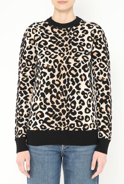 Céline Cheetah Print Crewneck Sweater - 1