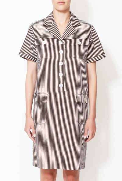 Saint Laurent Vintage Striped Day Dress - 2