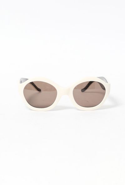 Exquisite Vintage Emmanuelle Khanh Round Sunglasses - 1