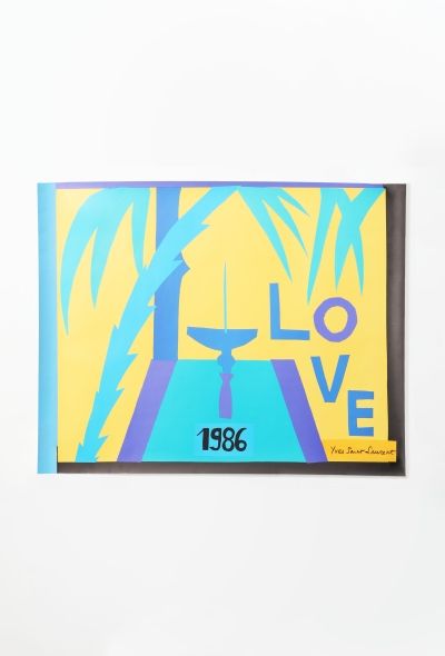 Saint Laurent Rare 1986 Love Poster, in Original Packaging - 1