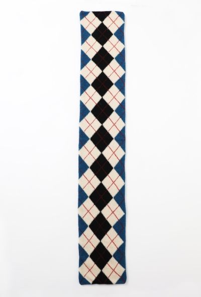 Balenciaga 2007 Argyll Knit Scarf - 2