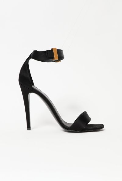 Céline Classic Satin Sandals - 1