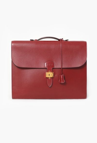 Hermès '90s Rouge H Box Sac à Dépêches - 1