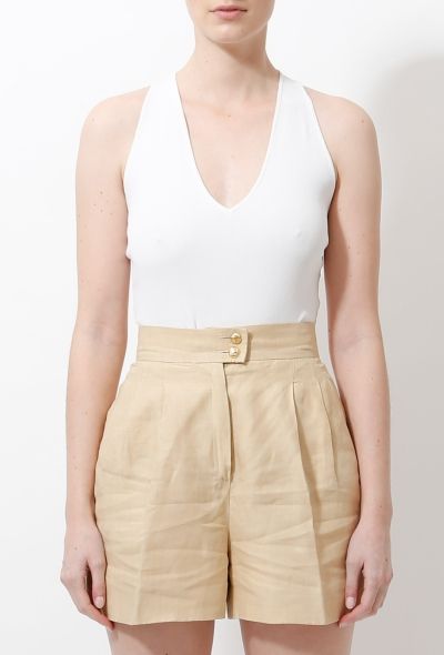 Chanel 2002 Cross Back Knit Bodysuit - 1