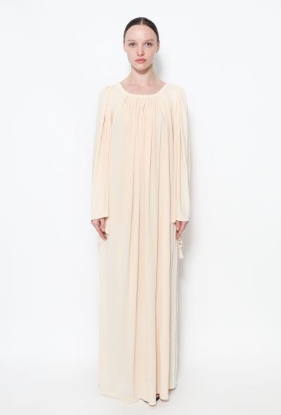 70s Angel-Sleeve Jersey Dress - 1